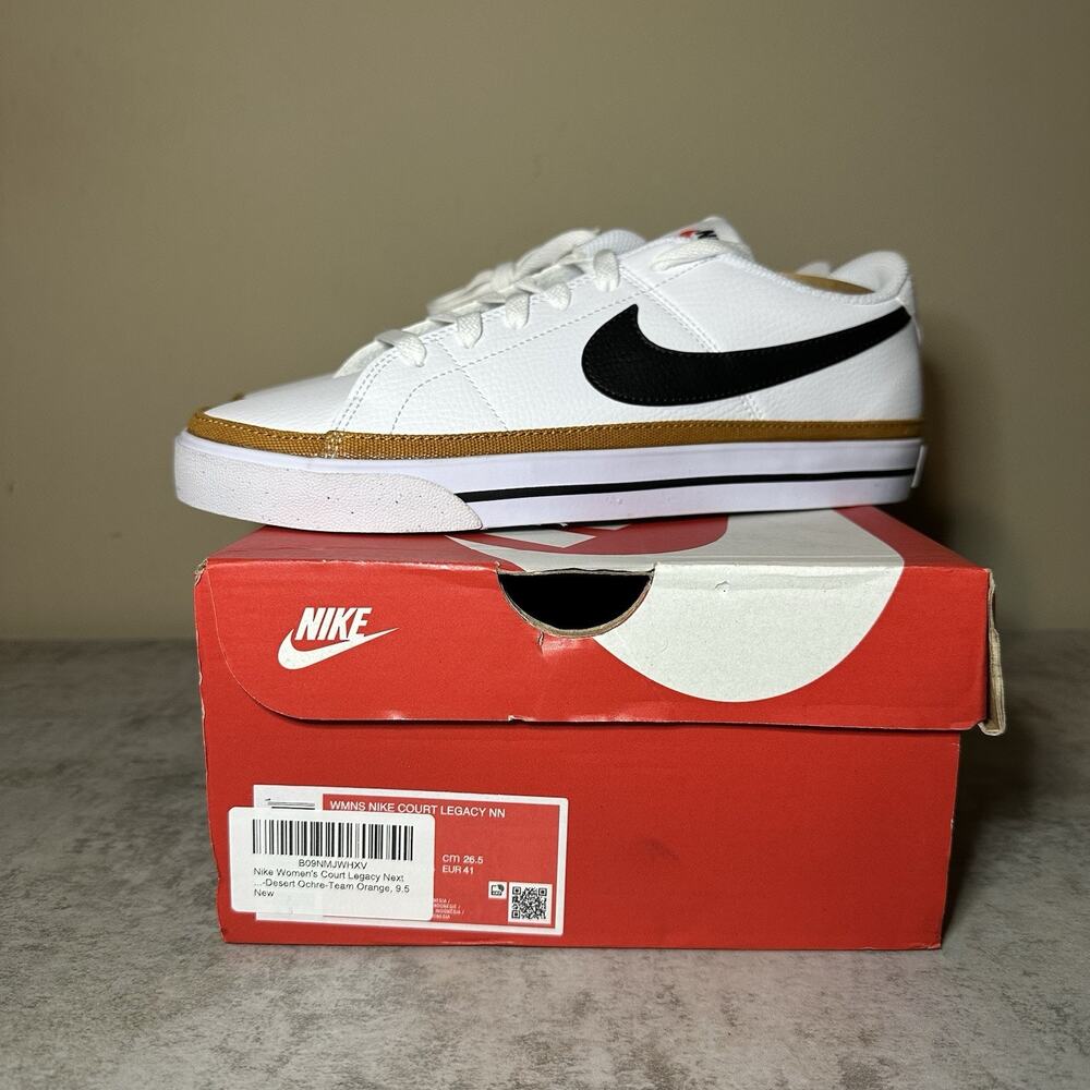 SIZE 9.5- Nike Womens Court Legacy Nn White Fashion Sneaker DH3161-100